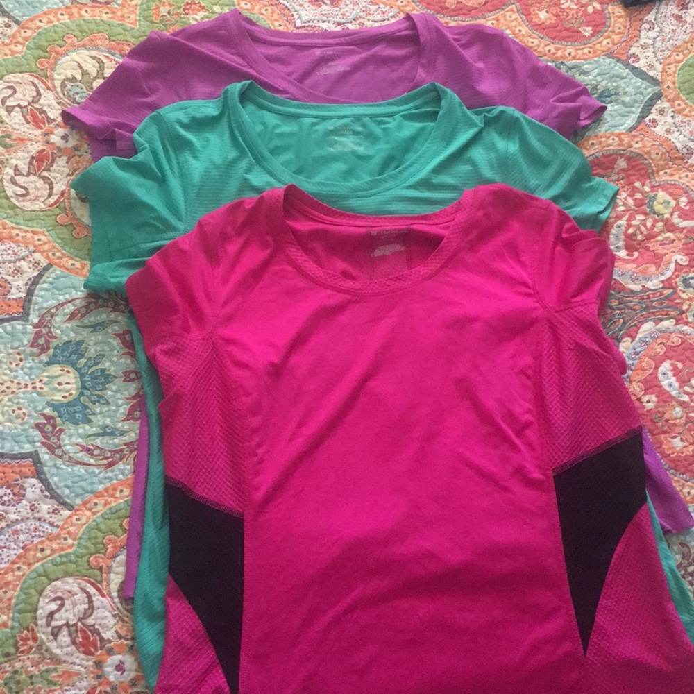 Three colorful sport tops !